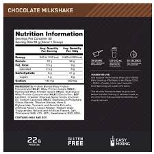 Optimum Nutrition 100 Whey Performance 4.30 lb Chocolate Milkshake