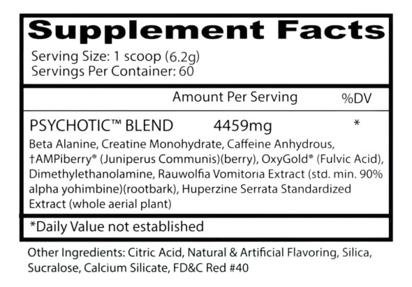 Insane Labz Saw Series Psychotic 60 Porciones Fruit Punch