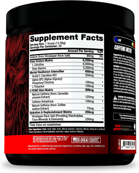 Prosupps Hyde Nightmare Pre - Entreno 30 Porciones Blood Berry