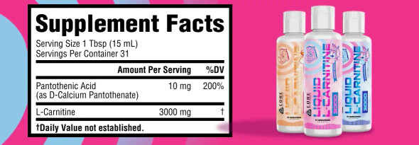 Core Nutritionals Liquid L Carnitine 16Oz Cherry Berry