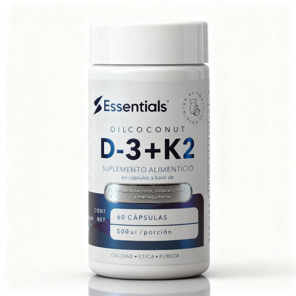 Ess Vitamina D3 K2 500Ui 60 Cápsulas
