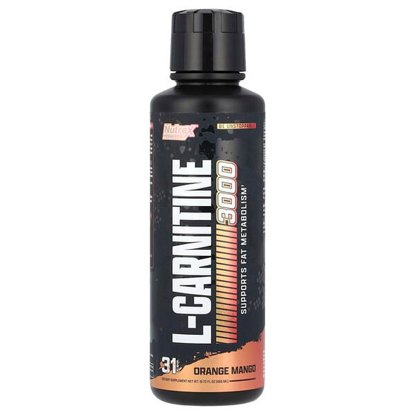 Nutrex Research Research Liquid L Carnitine 3000 16 Onzas Sour Mango Chamoy Sabor
