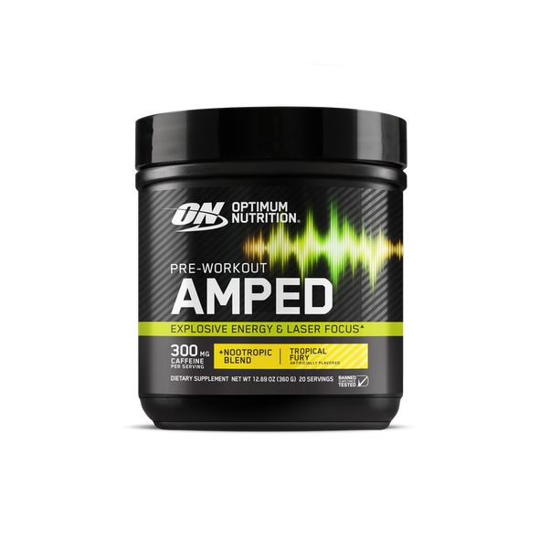 Optimum Nutrition Pre - Entreno Amped 20 Porciones Tropical Fury