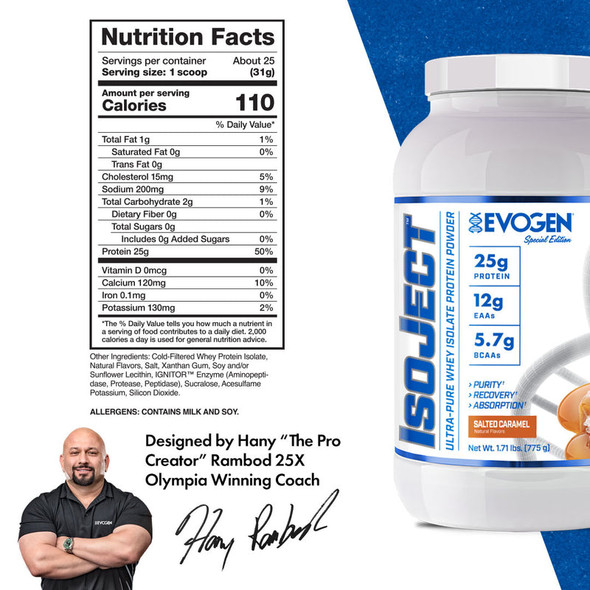 Evogen Isoject 2 Libras Salted Caramel