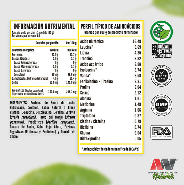 Advance Hydrotein Naturals 5 Libras Caf de Olla