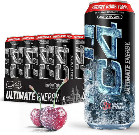 Cellucor C4 Ultimate Carbonatada 16Oz 12Pk Cherry Bomb Frost
