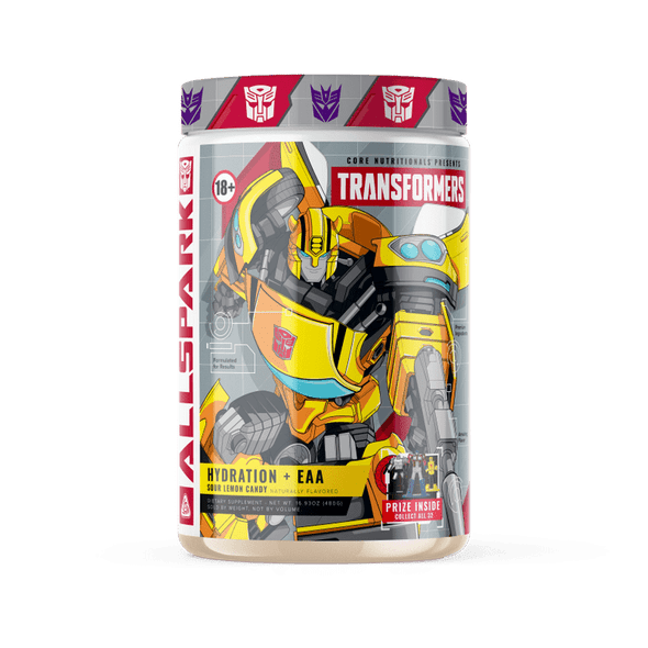 Core Nutritionals Allspark Hydration EAA 30 Porciones Bumblebee Sour Lemon Candy