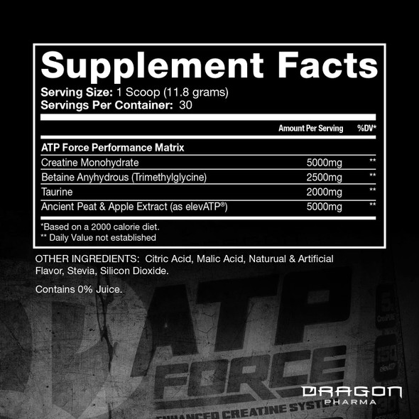 Dragon Pharma ATP Force 30 Porciones Strawberry Lemonade