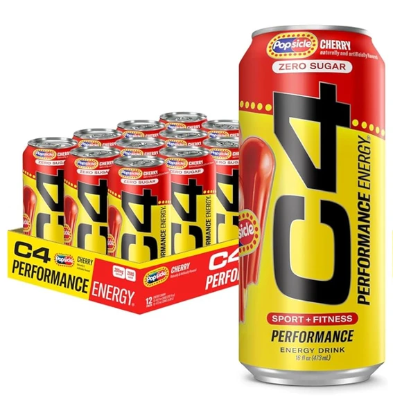 Cellucor C4 Energy Carbonatada 16Oz 12Pk Cherry Popsicle