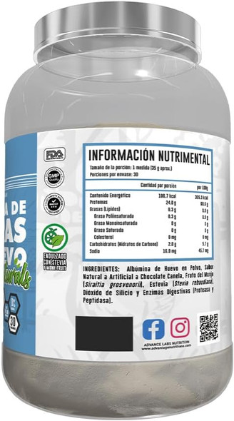 Advance Claras Naturals Chocolate Canela 900 Grs