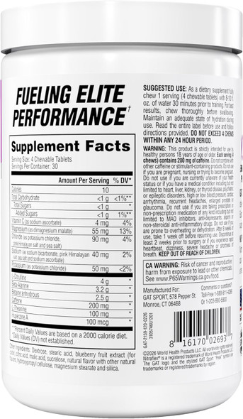 Gat Sport Sport Creatine Chews 30 Porciones Grape Cotton Candy