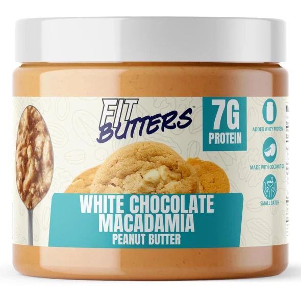 Fit Butters White Chocolate Macadamia Pb 454 Grs