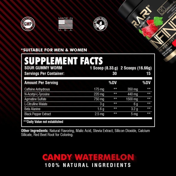 La Lean Body Charge Preworkout 12 Onzas 12 Bottle Watermelon Candy