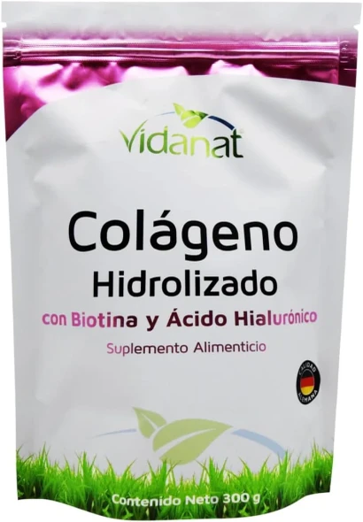 Vidanat Colageno Hidrolizado con Biotina y Cido Hialur Nico 300 Gr