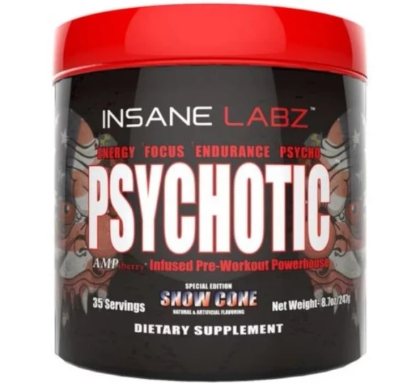 Insane Labz Insane Psychotic 35 Porciones Sno Cone Sabor