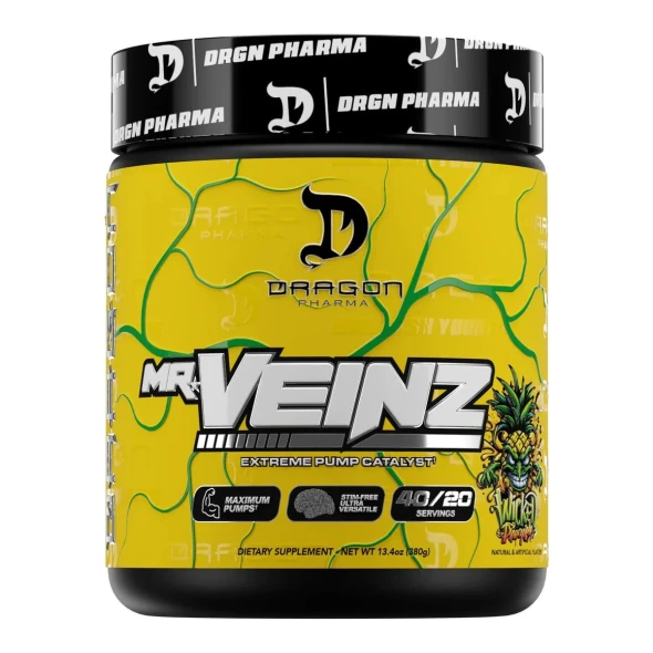Dragon Pharma Mr Veinz Estimulante sin 40 Porciones Pepino Limon Sabor