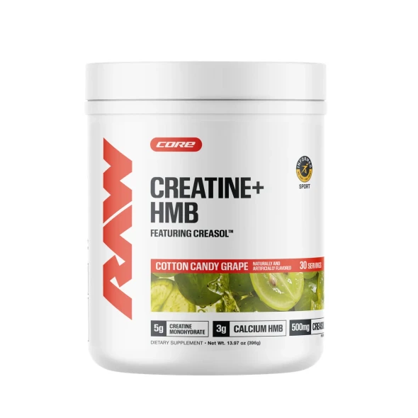 Raw Creatine HMB 30 Porciones Cotton Candy Grape