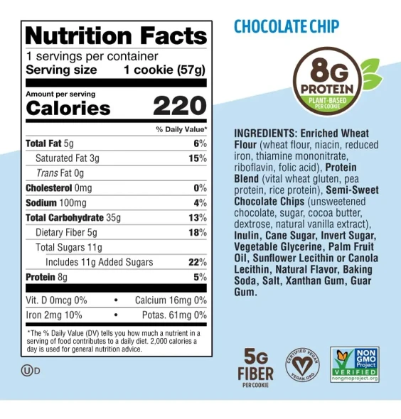L Complete Cookie 12 Cookies Chocolate Chip
