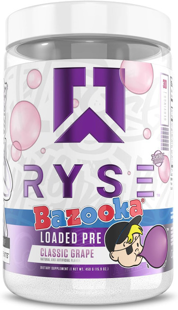 Ryse Loaded Pre - Entreno 30 Porciones Bazooka Grape