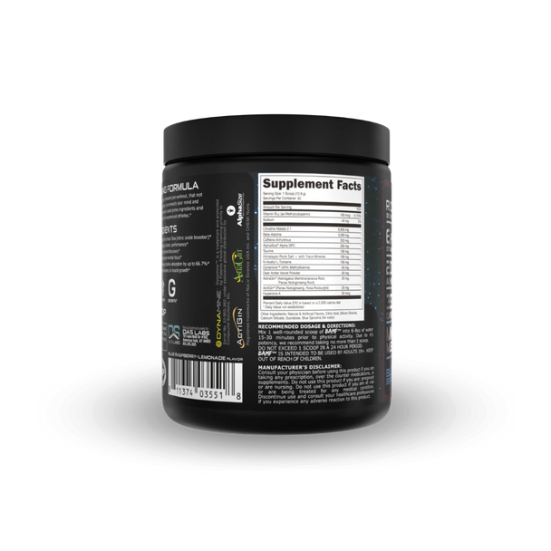 Bucked Up Bamf 30 Porciones Blue Razz Lemonade