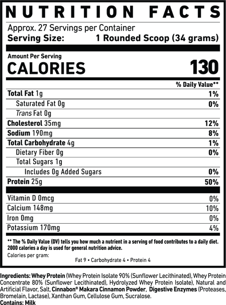 Ghost Whey Protein 2 lb Cinnabon