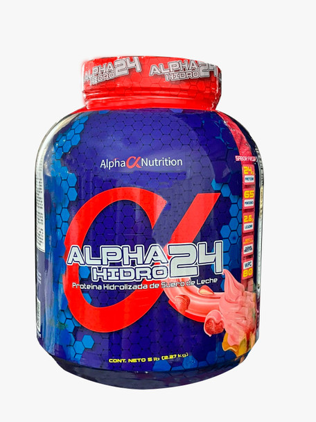 Alpha Whey Protein Hidro 24 5Lbs Fresa
