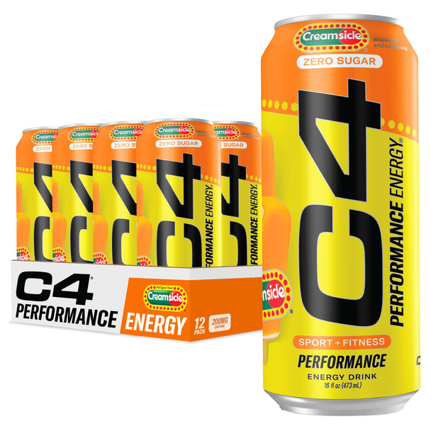 Cellucor C4 Energy Carbonatada 16Oz 12Pk Orange Cramsicle