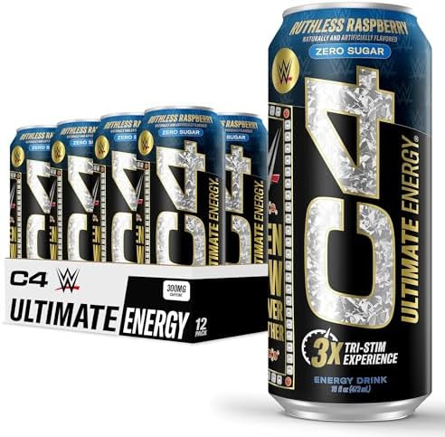 Cellucor C4 Ultimate Carbonatada 16Oz 12Pk Wwe Ruthless Raspberry
