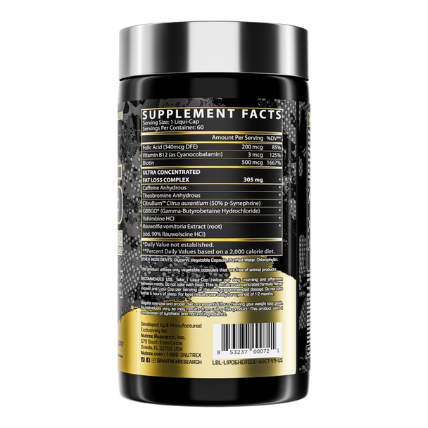 Nutrex Research Lipo 6 Black Uc Hers 60 Cápsulas Chl