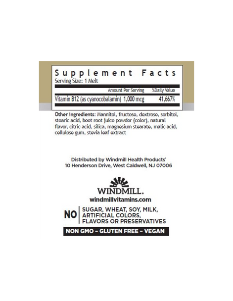 Whp B12 1000Mcg 100Melts