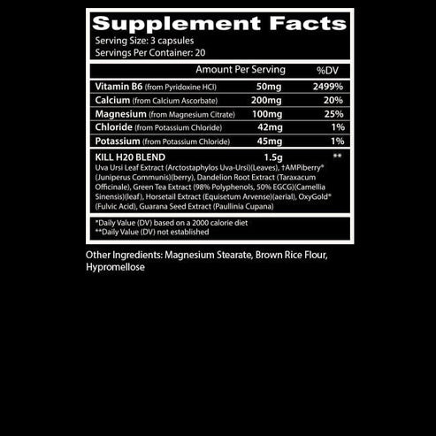 Insane Labz Kill H2O 60 Cápsulas
