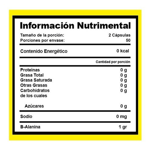 Bhp Beta Alanina Ultra 100 Cápsulas