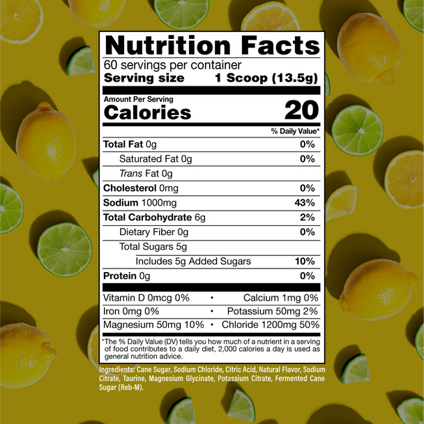 Raw Replenish Stick Paquete 20 Porciones Lemon Lime