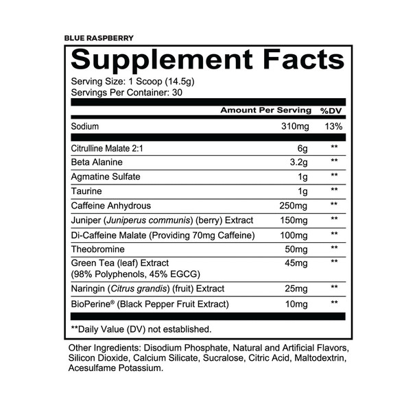 Redcon1 Total War Pre - Entreno 30 Porciones Blue Raspberry