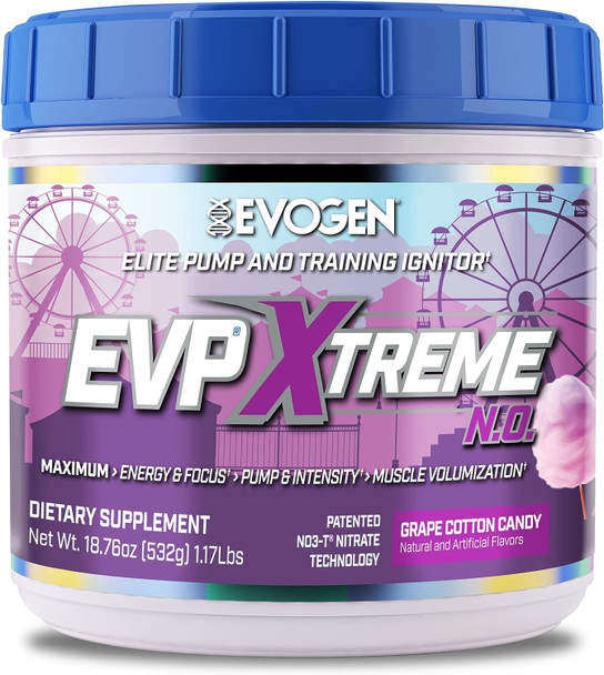 Evogen Evp Xtreme 40 Porciones Grape Cotton Candy