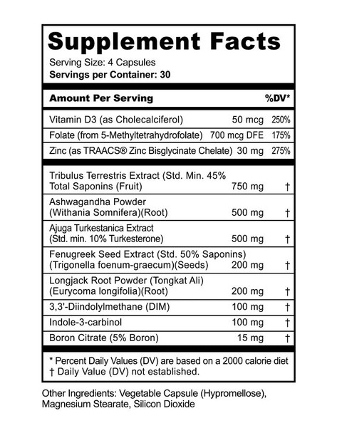 Panda Test Testosterone Booster 120 Cápsulas