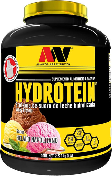 Advance Hydrotein Naturals 5 Libras Helado Napolitano