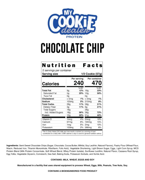 Raw My Cookie Dealer 113 g 12 Paquete Milk Cookies