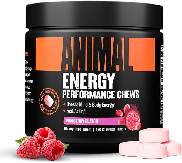 Universal Animal Energy Perf Chews Tabletas 30 Porciones Pom Berry