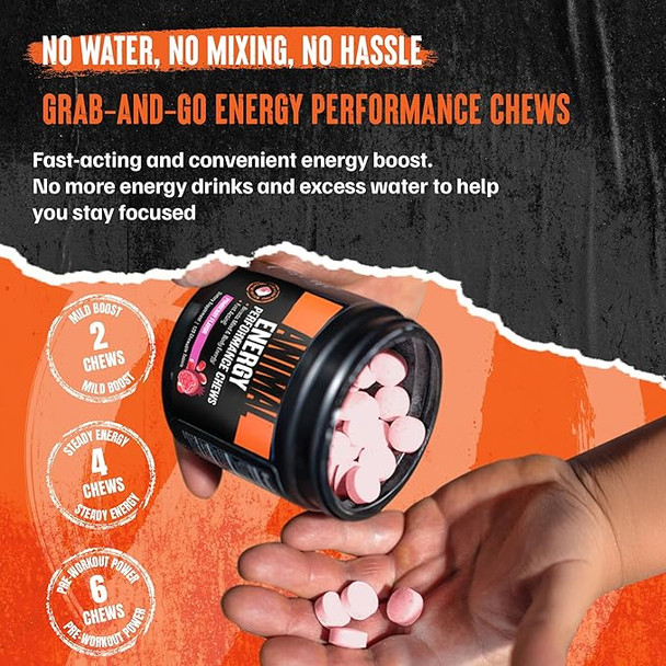 Universal Animal Energy Perf Chews Tabletas 30 Porciones Pom Berry