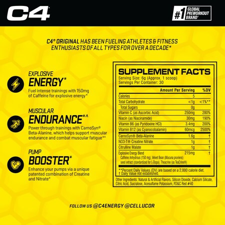 Cellucor C4 Original 30 Porciones Fruit Punch