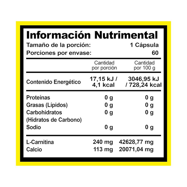 Bhp L Carnitina Ultra 60 Cápsulas