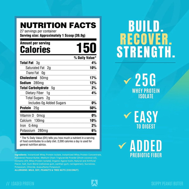 Ryse Protein 4 8 Libras 54 Porciones Skippy Peanut Butter