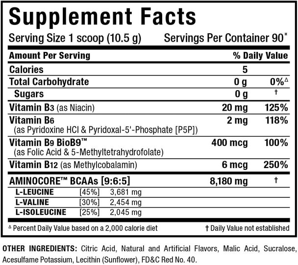 Allmax Amino Core Nutritionals 30 Porciones Watermelon