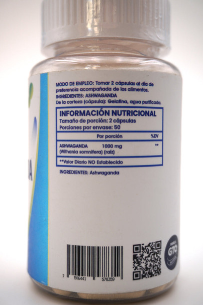 Monav Ashwaganda 1000 mg 100 Cápsulas