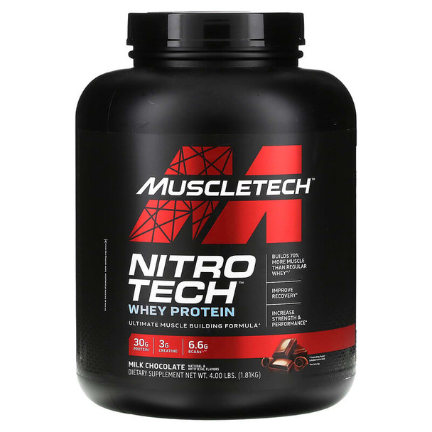 Muscle Tech Nitro Tech Whey Protein 4 Libras Chocolate Performance