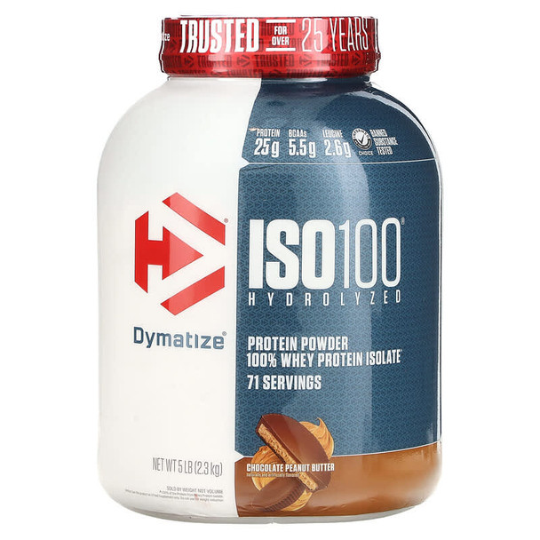 Dymatize Iso 100 1 4 Libras 20 Porciones Chocolate Peanut Butter