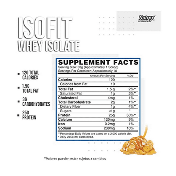 Nutrex Research Isofit 5 Libras Banana Foster 342