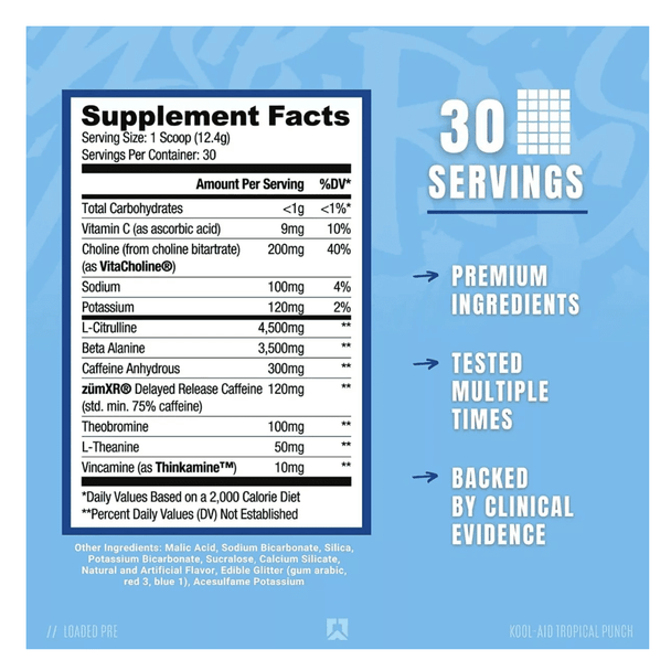 Ryse Loaded Pre - Entreno 30 Porciones Tigers Blood