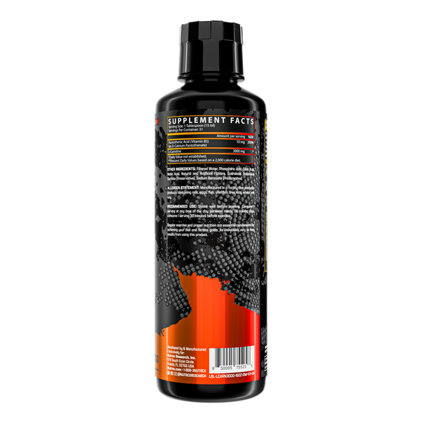 Nutrex Research Liquid L Carnitine 3000 16 Onzas Orange Mango